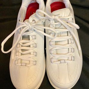 Skechers Shapeup Work White Leather Upper Slip resistant Tennis Shoe. New w/out